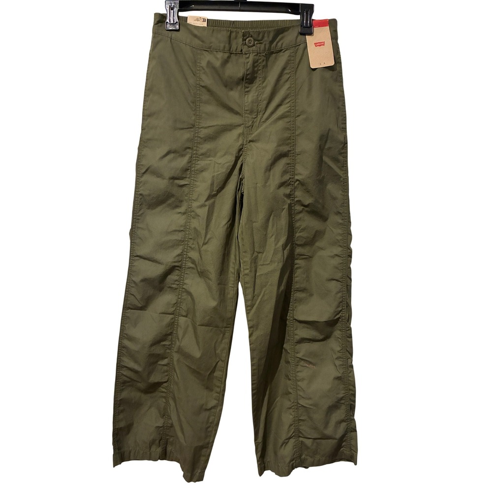 Levi Strauss Co Utility Cargo Pants‎ Olive Green Baggy Parachute Size M